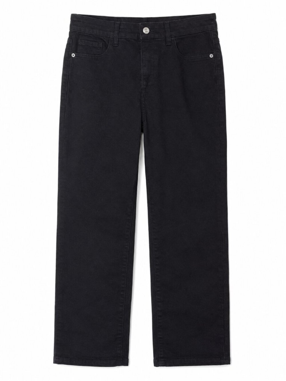 Santana Jeans Women’s Size 8 Black Capri Mid Rise Straight Leg Tummy Control NWT